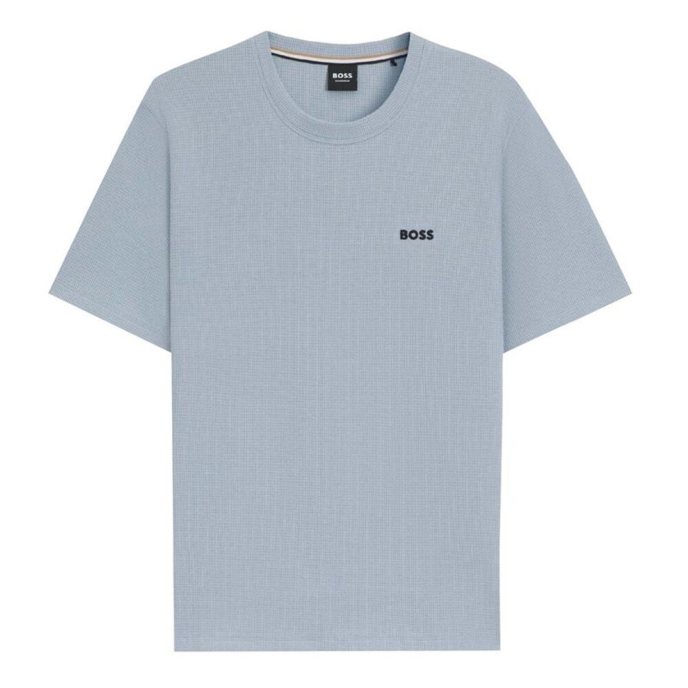 Boss Mens Waffle Pajama Top / Blue